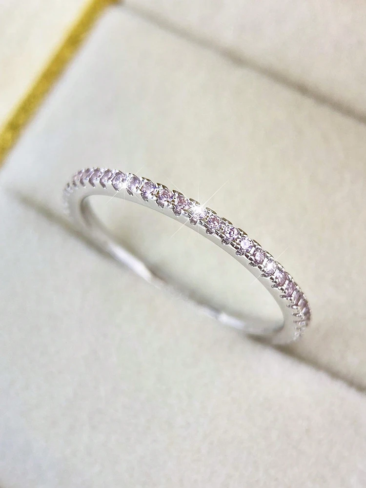 AliExpress 1.4mm Zircon Stackable 925 Silver Ring, view 6