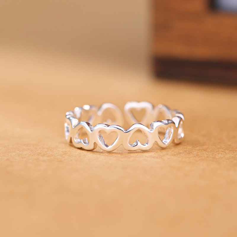 AliExpress 925 Sterling Silver Heart Ring for Women