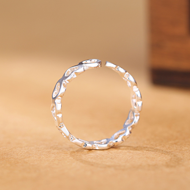 AliExpress 925 Sterling Silver Heart Ring for Women, view 3