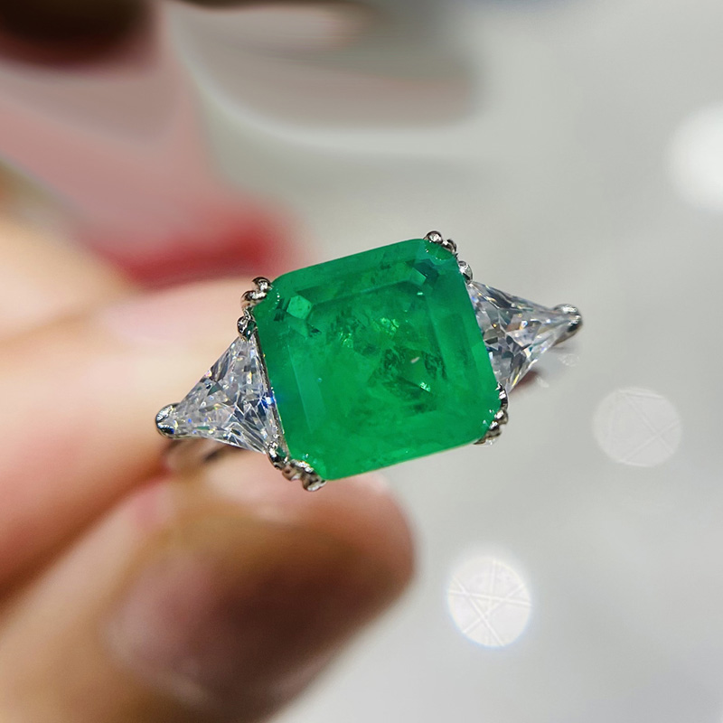 AliExpress 925 Silver Paraiba Tourmaline Gemstone Ring (9x9mm)