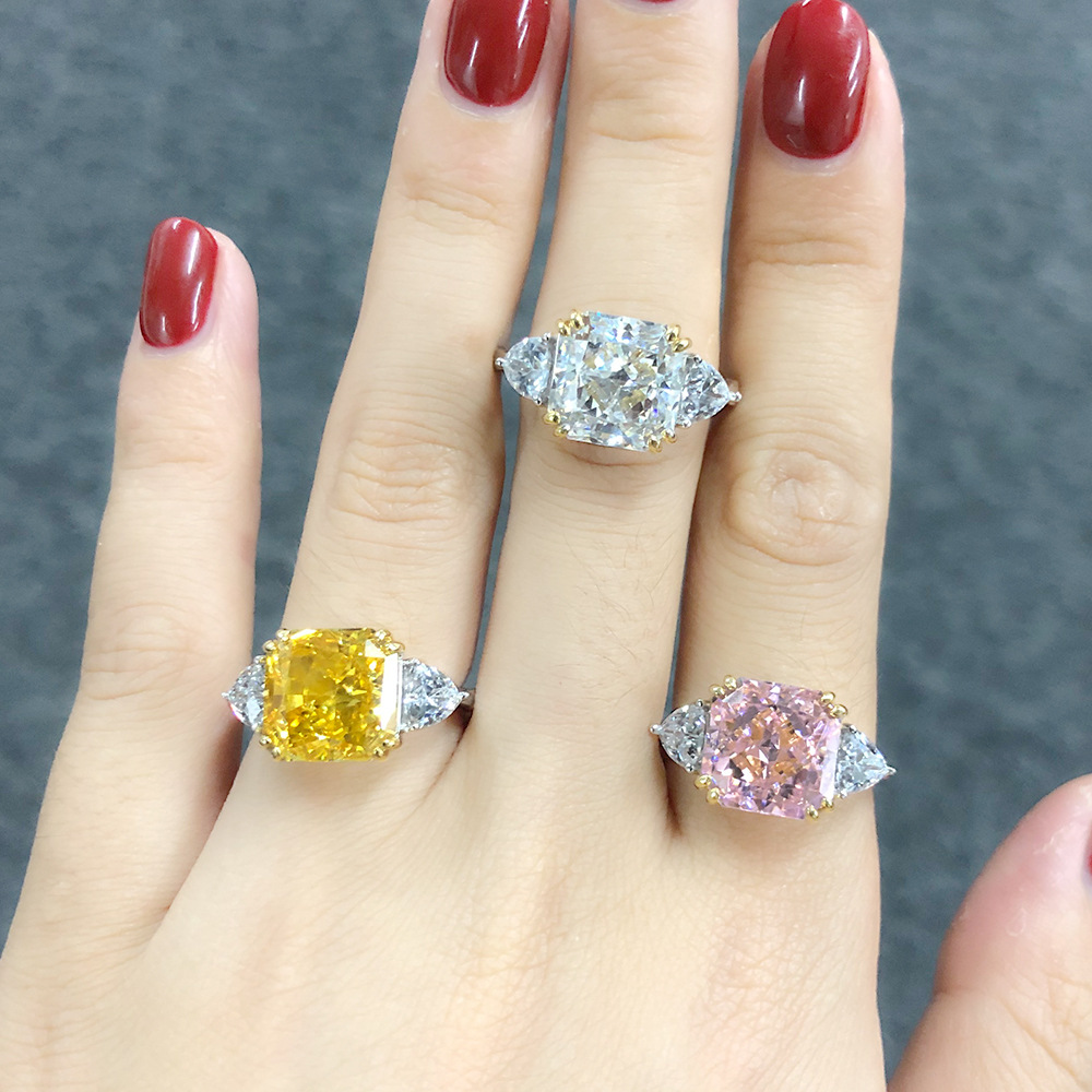 AliExpress 925 Silver Paraiba Tourmaline Gemstone Ring (9x9mm), view 5