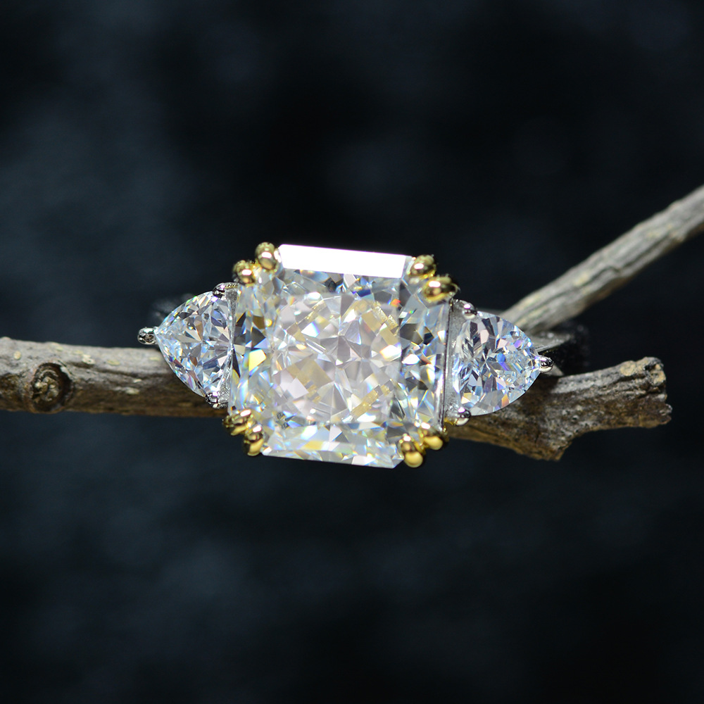 AliExpress 925 Silver Paraiba Tourmaline Gemstone Ring (9x9mm), view 6