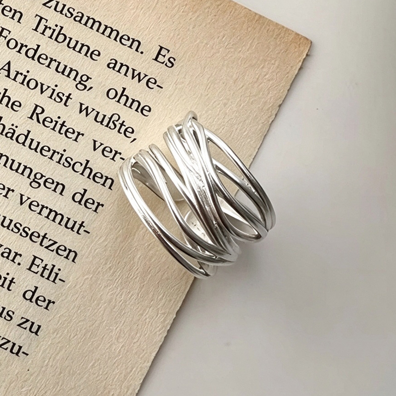 AliExpress Adjustable Vintage Punk 925 Silver Ring, view 2