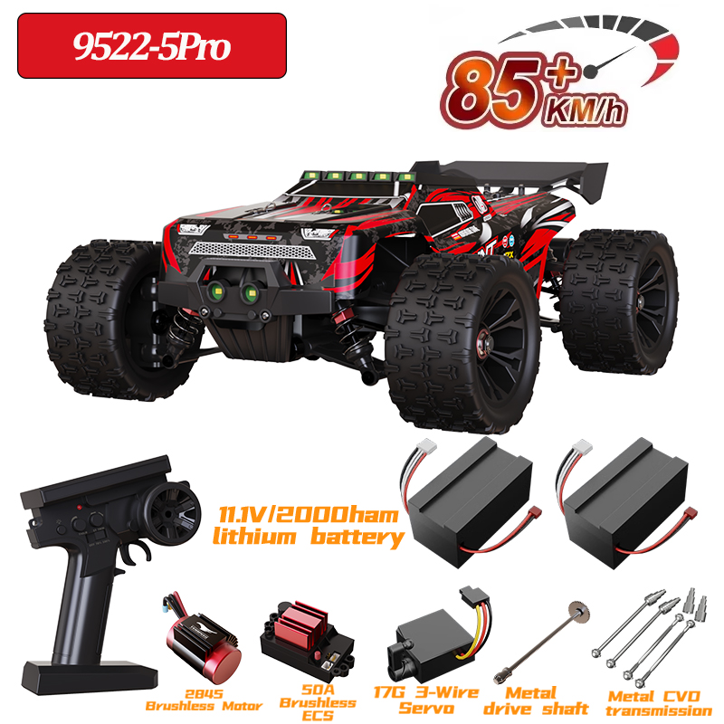 AliExpress 9522PRO 85KM/H High-speed RC Car Brushless Four-wheel Drive Off-road Drift 1:16 Professional Racing Car 9522 50KM/H Boy's Toy