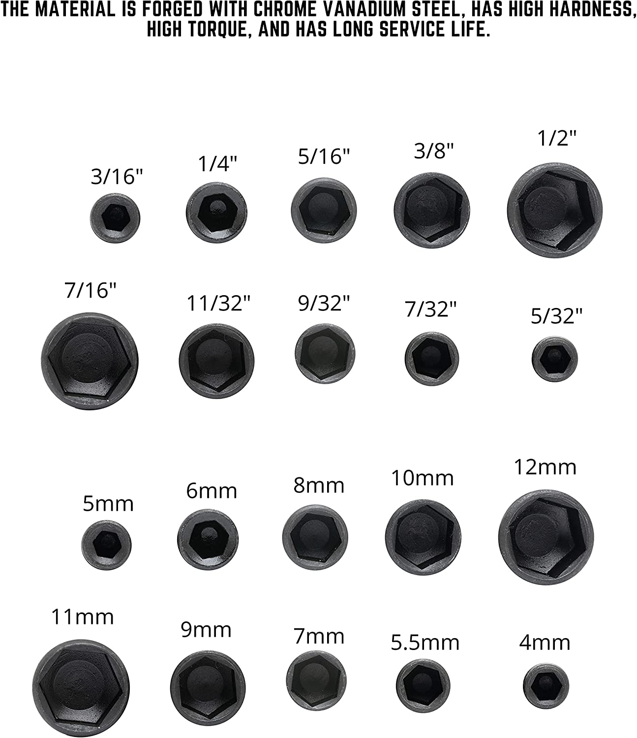 AliExpress Hex Socket Nut Driver Set (9-Piece, 5-13mm), view 3