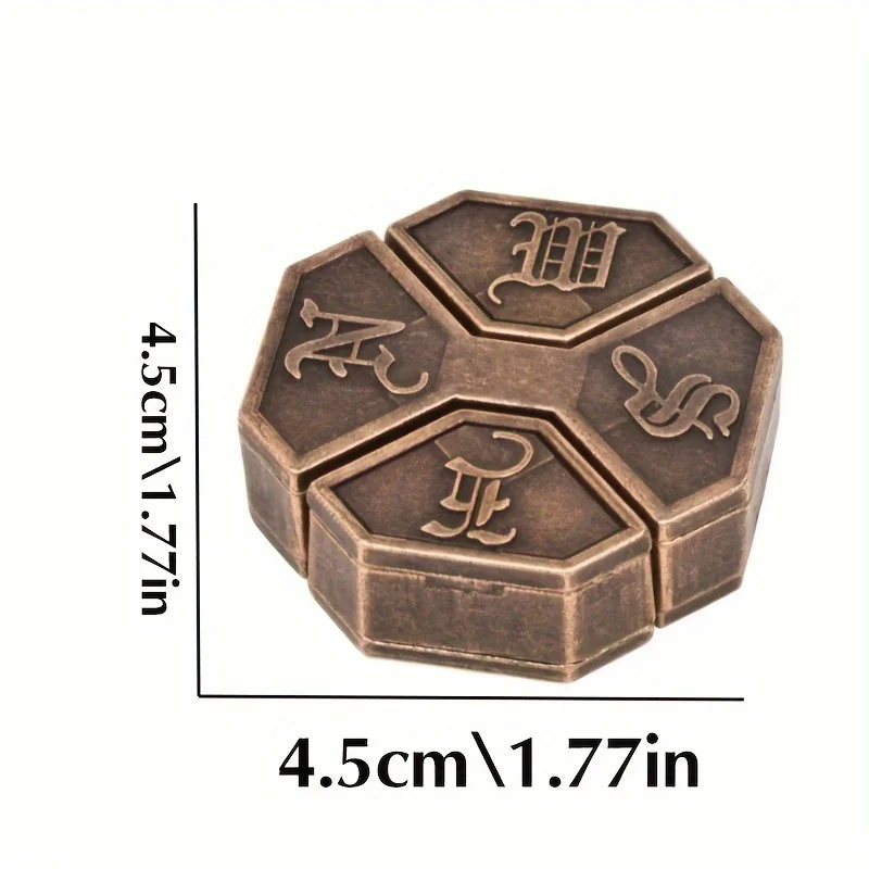 AliExpress A Classic Intellectual Metal Puzzle Toy, a Difficult Educational Game Toy for Christmas, Thanksgiving and Birthday Gifts, view 4