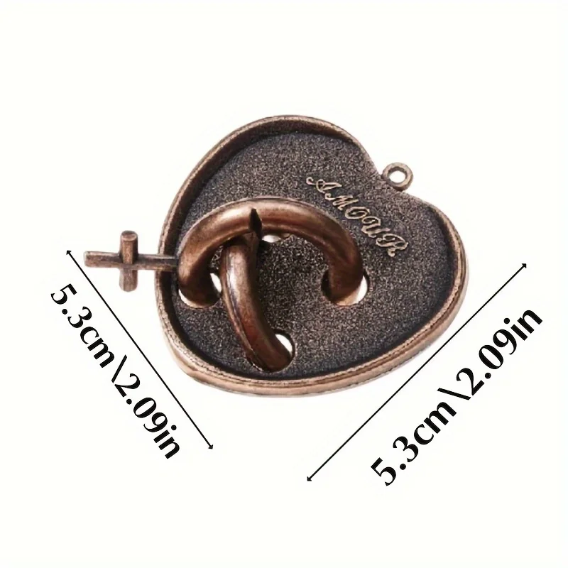 AliExpress A Classic Intellectual Metal Puzzle Toy, a Difficult Educational Game Toy for Christmas, Thanksgiving and Birthday Gifts, view 5