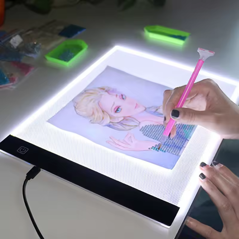 AliExpress A3/A4/A5 Three Level Dimmable Led Light Pad Drawing Board Pad Tracing Light Box Eye Protection Easier for Diamond Painting