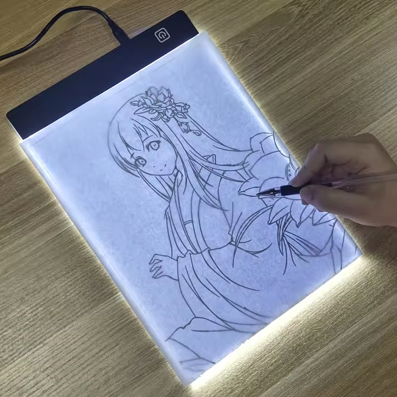 AliExpress A3/A4/A5 Three Level Dimmable Led Light Pad Drawing Board Pad Tracing Light Box Eye Protection Easier for Diamond Painting, view 2