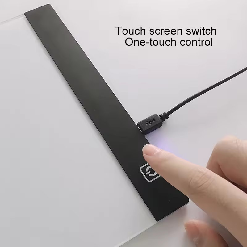 AliExpress A3/A4/A5 Three Level Dimmable Led Light Pad Drawing Board Pad Tracing Light Box Eye Protection Easier for Diamond Painting, view 4