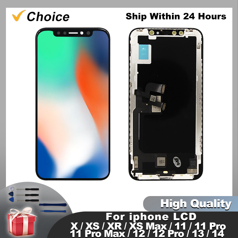 AliExpress AAAA+ For iPhone X XR XS MAX LCD 12 13 Pro MAX Touch Screen For 11 Pro Max 12 Pro Max Display 12 13 Mini 14 14 Plus 15 LCD Parts