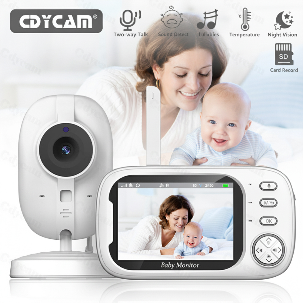 AliExpress ABM600 Baby Monitor With Camera LCD Electronic Babysitter Wireless 2 Way Audio Talk Video Baby Nanny Device Upgraded Caregiver