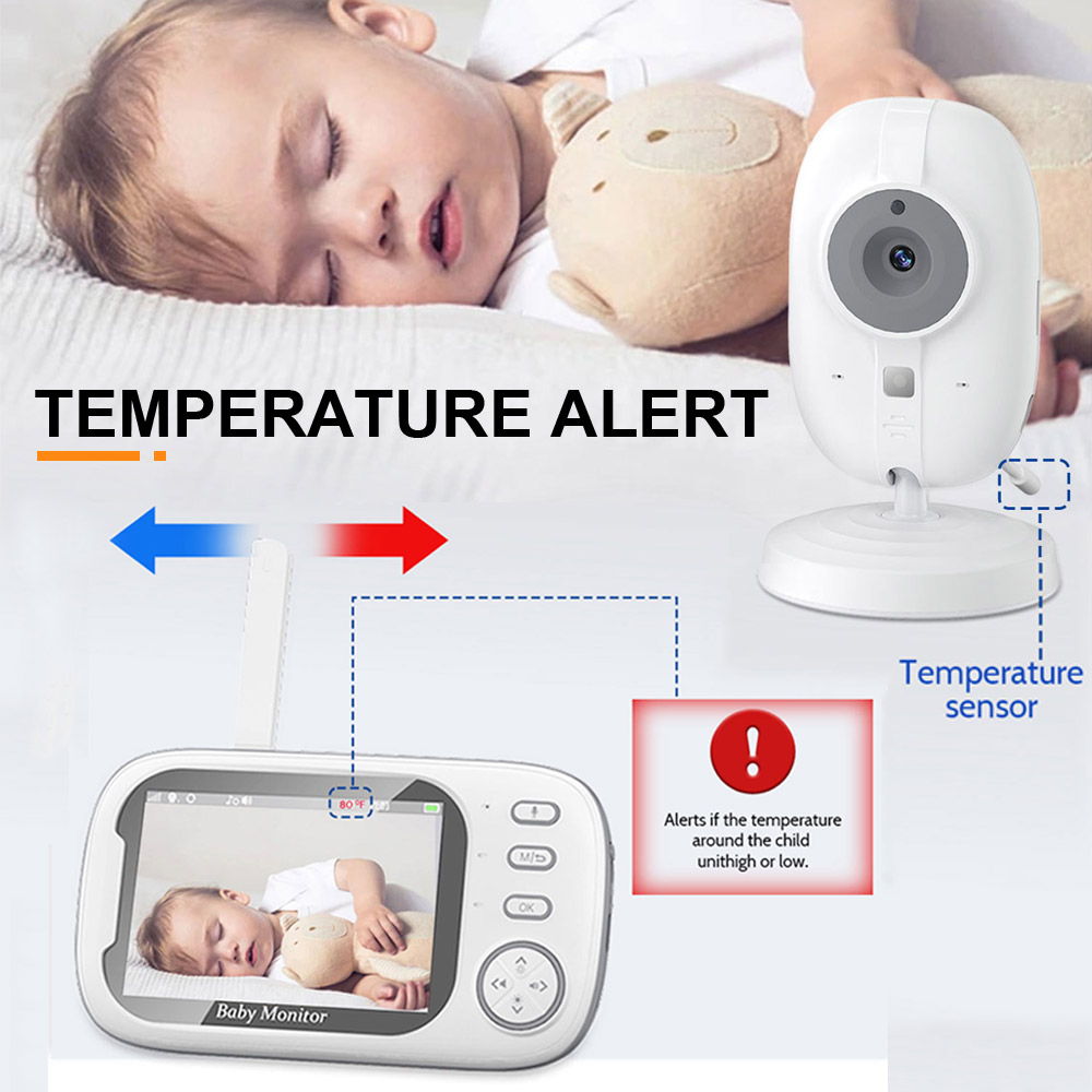 AliExpress ABM600 Baby Monitor With Camera LCD Electronic Babysitter Wireless 2 Way Audio Talk Video Baby Nanny Device Upgraded Caregiver, view 5