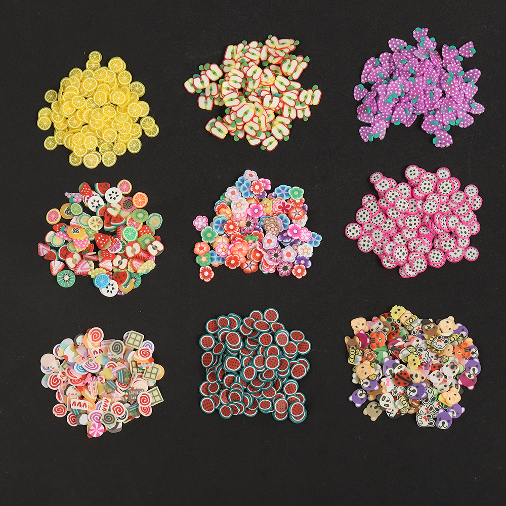 AliExpress 1,000-Piece Polymer Clay Animal and Fruit Slices