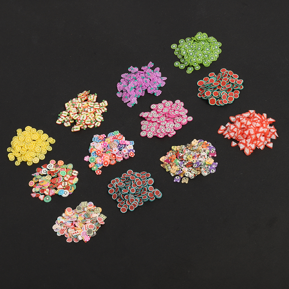 AliExpress 1,000-Piece Polymer Clay Animal and Fruit Slices, view 2