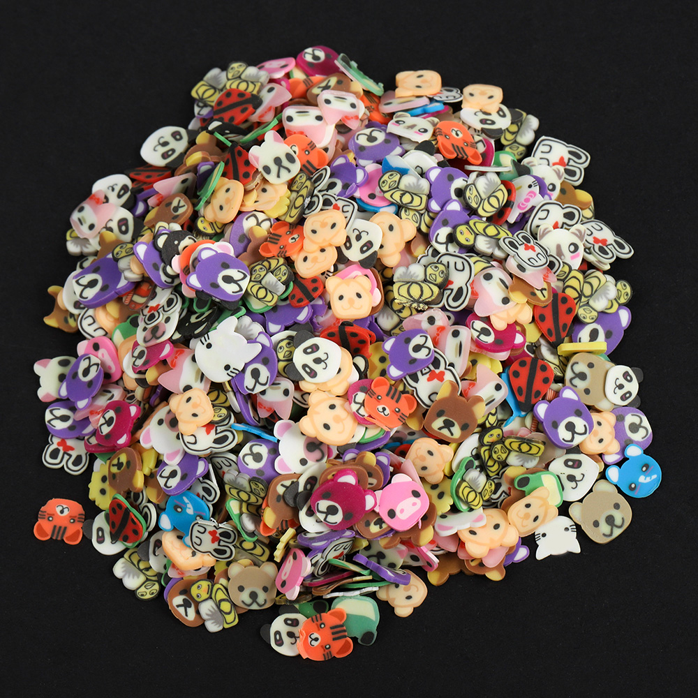AliExpress 1,000-Piece Polymer Clay Animal and Fruit Slices, view 5
