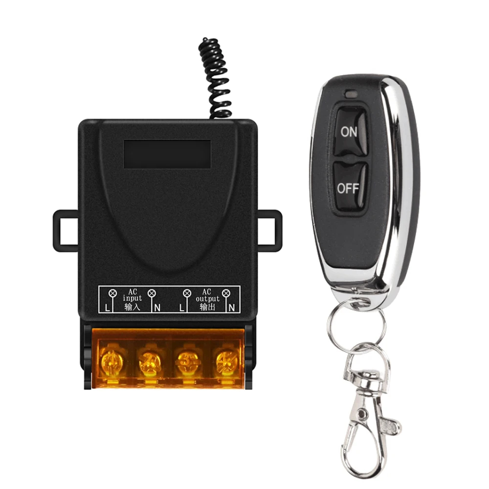 AliExpress AC220V 433Mhz Remote Control Switch Hign Power On off Remote Control Transmitter for Water Pump Motor LED/Electric Appliance