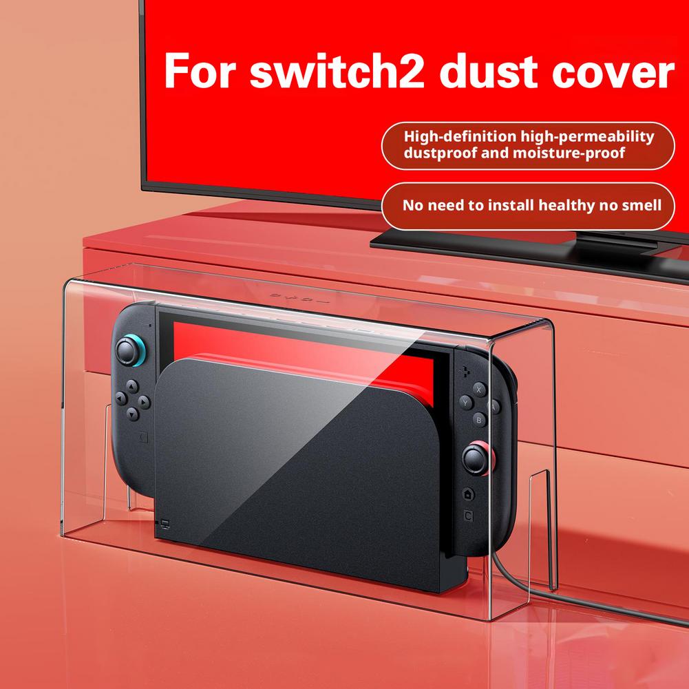 AliExpress Acrylic Dust Cover For Switch2 Game Console Dustproof Waterproof Transparent Acrylic Hard Covers Game Shell Case Accessories