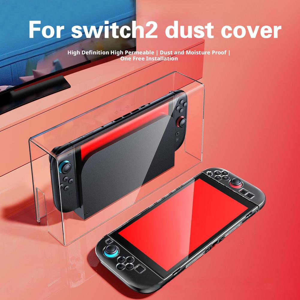 AliExpress Acrylic Dust Cover For Switch2 Game Console Dustproof Waterproof Transparent Acrylic Hard Covers Game Shell Case Accessories, view 2