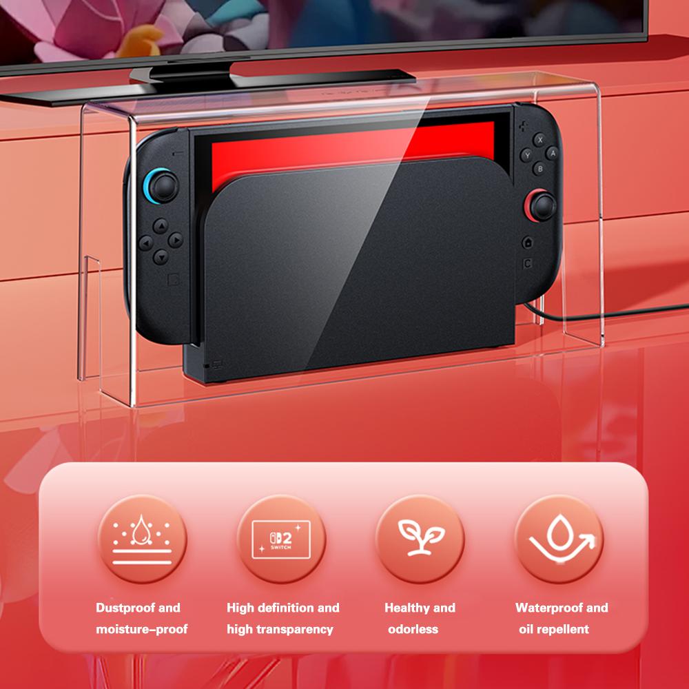 AliExpress Acrylic Dust Cover For Switch2 Game Console Dustproof Waterproof Transparent Acrylic Hard Covers Game Shell Case Accessories, view 4