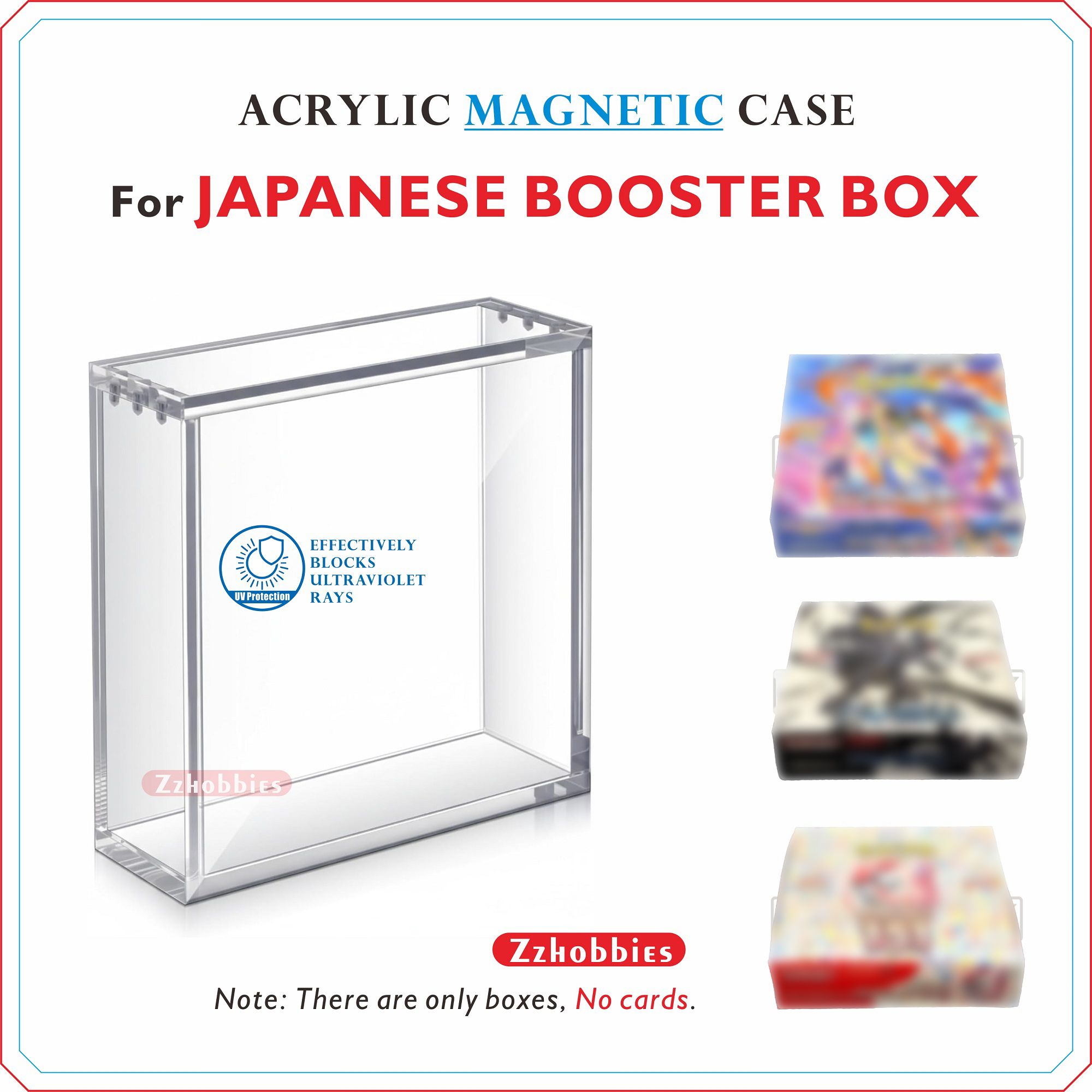 AliExpress Acrylic Magnetic Display Case for Japanese Booster Box 5mm Clear Display Cases for Collectibles