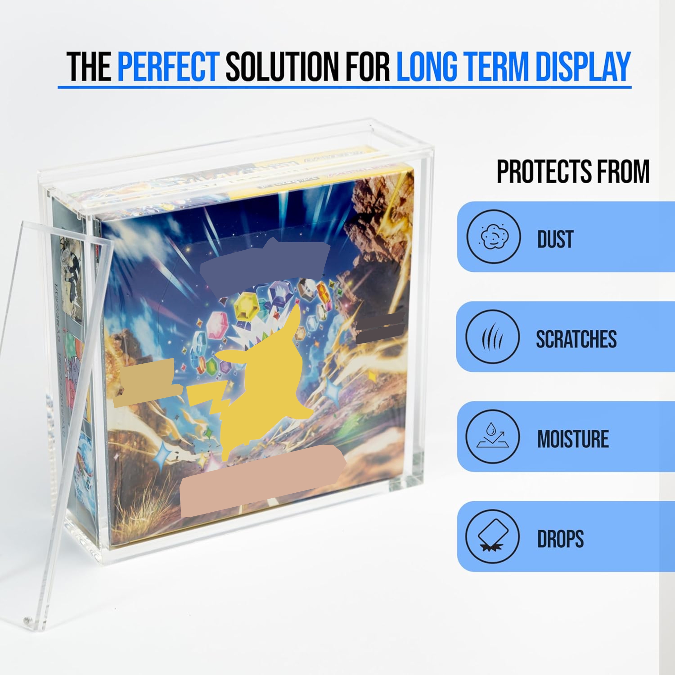 AliExpress Acrylic Magnetic Display Case for Japanese Booster Box 5mm Clear Display Cases for Collectibles, view 3