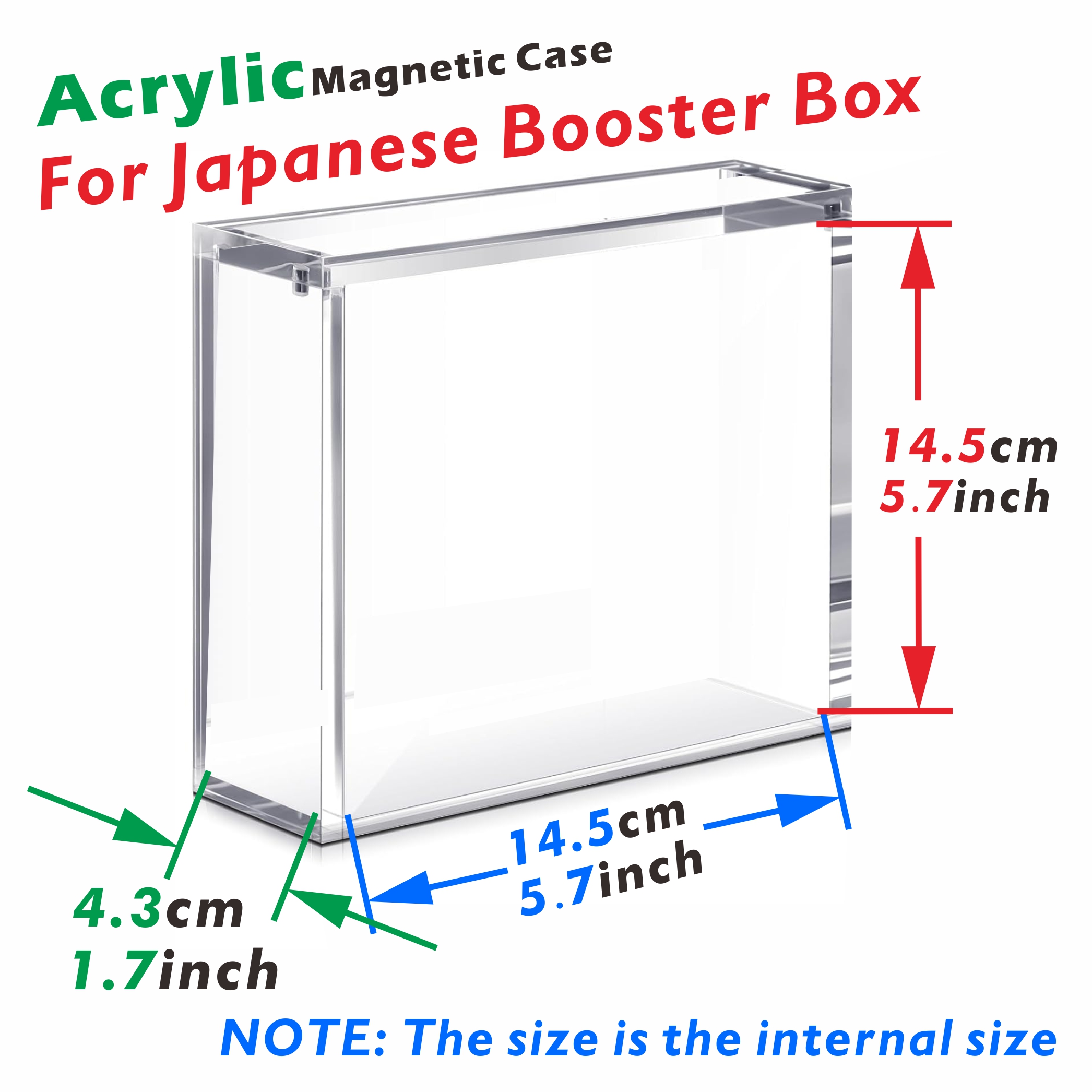 AliExpress Acrylic Magnetic Display Case for Japanese Booster Box 5mm Clear Display Cases for Collectibles, view 5
