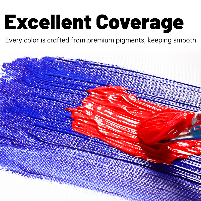 AliExpress Acrylic Paint Set 12/18/24 Colors 5ml/0.17oz,Water-Proof Portable Art Rich Pigments for DlY Craft,Drawing,Painting,Canvas, Rock, view 2