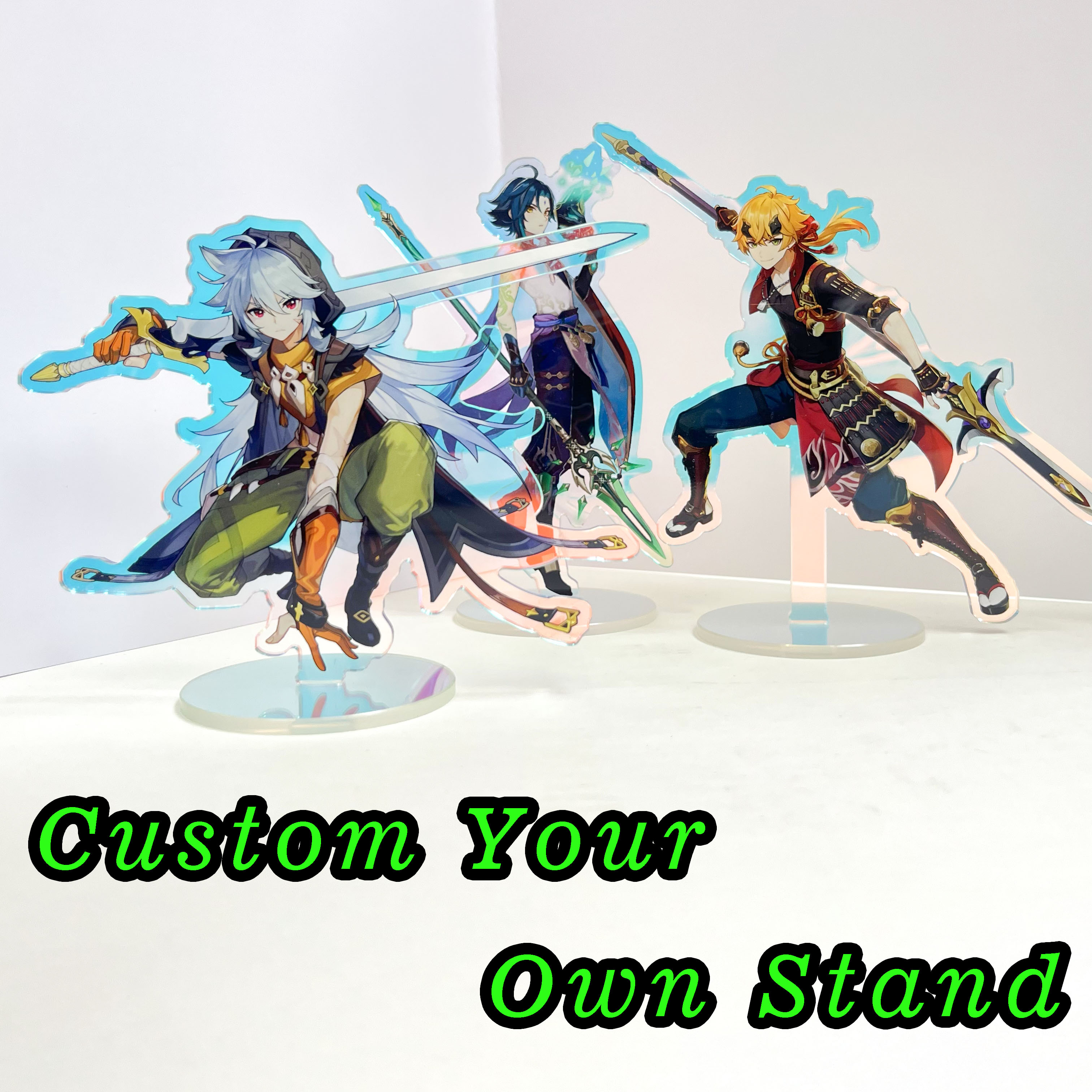 AliExpress Acrylic Stand Printing Hologram Custom Animation Stand Cartoon Acrylic Stand