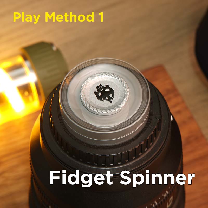 AliExpress ADHD Focus Tool EDC Fidget 3-in-1 Fidget Toy Magnetic Spinner Push Play Gadget Stress Relief for Anxiety Kids Adults, view 2