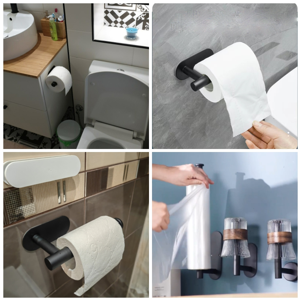 AliExpress Self-Adhesive Kitchen Roll and Toilet Paper Holder, view 5