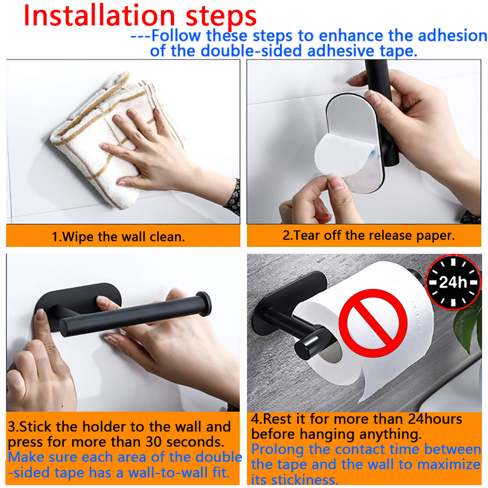 AliExpress Self-Adhesive Kitchen Roll and Toilet Paper Holder, view 6