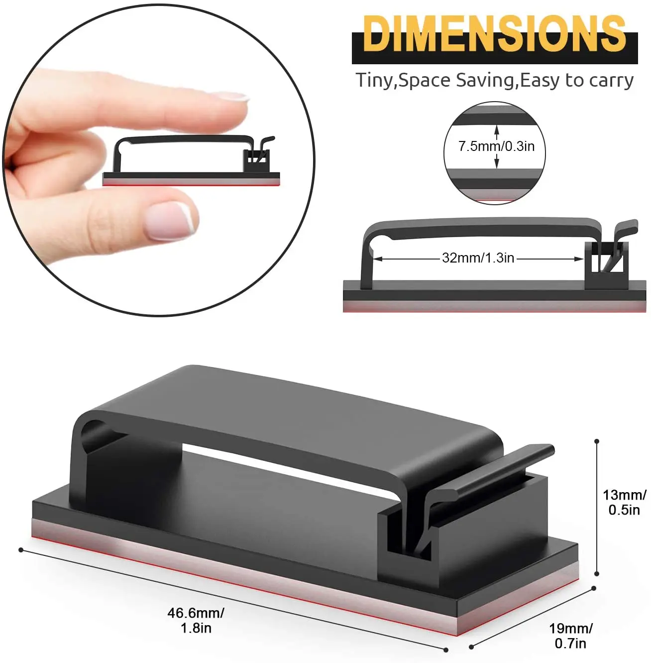 AliExpress Self-Adhesive Cable Organizer Clips, view 4