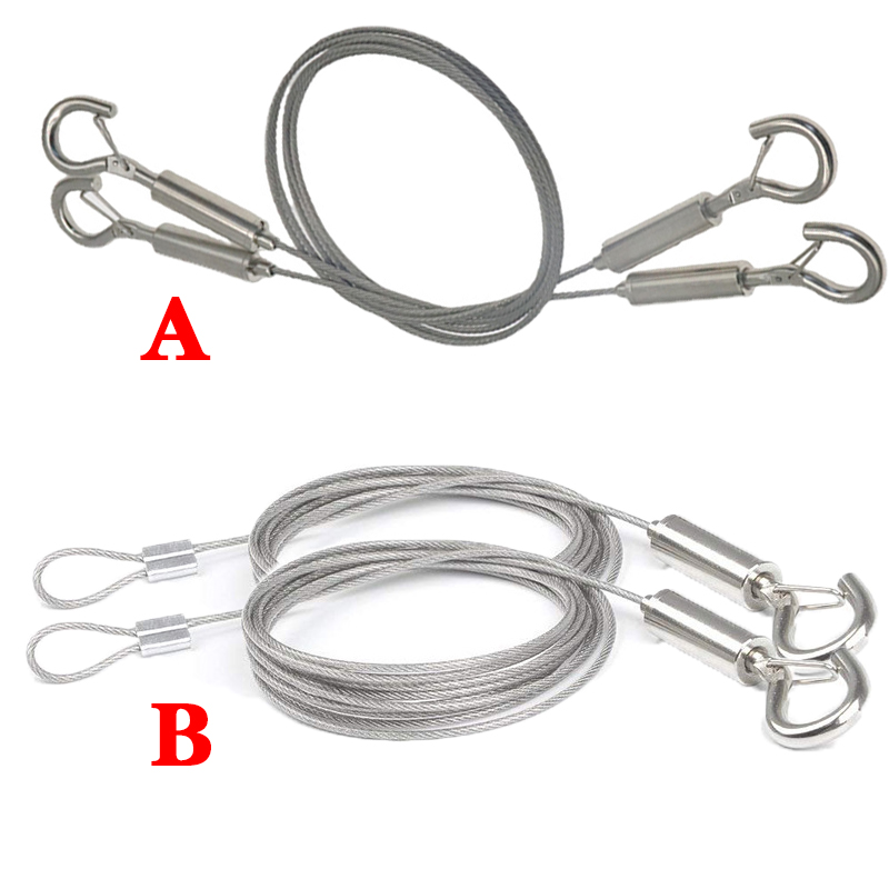 AliExpress Adjustable Wire Rope Spring Hook Hanging System, view 5