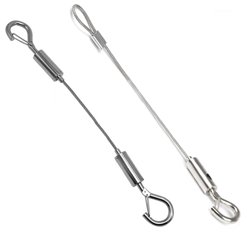 AliExpress Adjustable Wire Rope Spring Hook Hanging System, view 6