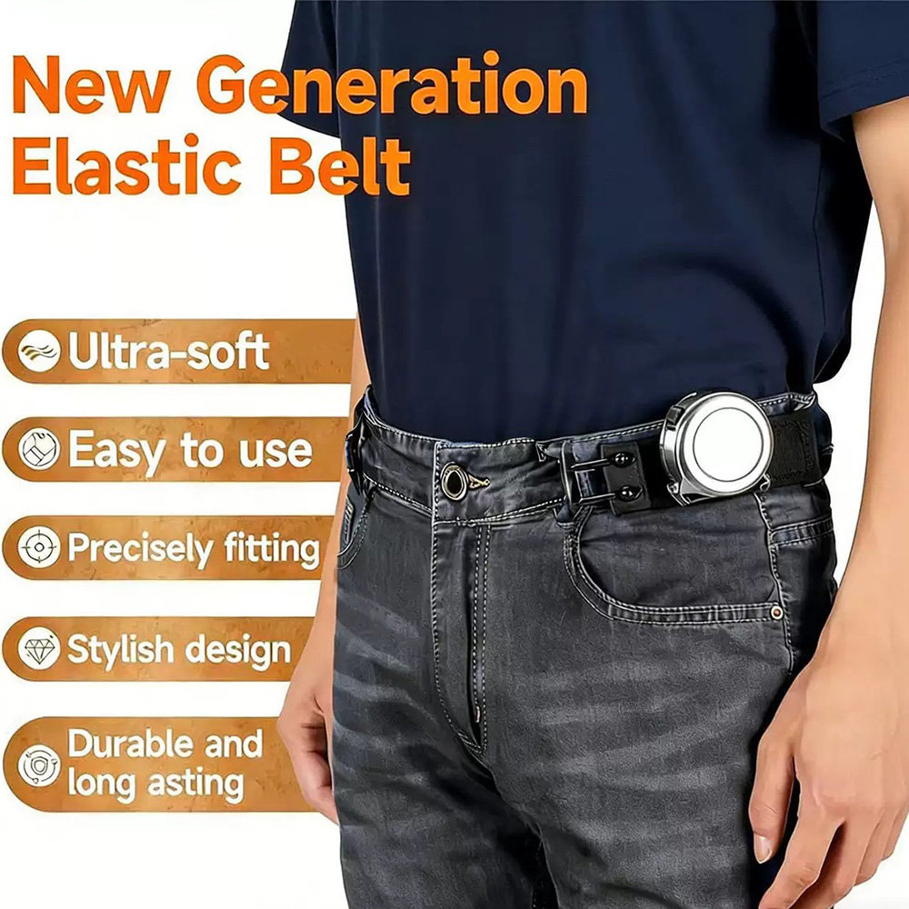 AliExpress Adjustable Elastic Waistband Buckle with Magic Tape & Metal Hooks, view 3