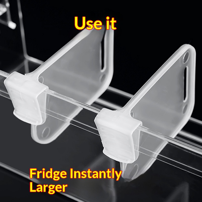 AliExpress Adjustable Fridge Door Shelf Divider Clips, view 3