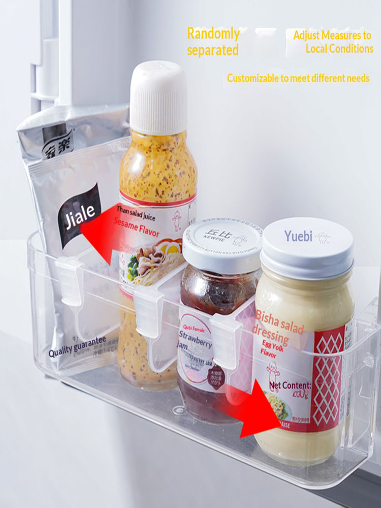 AliExpress Adjustable Fridge Door Shelf Divider Clips, view 4