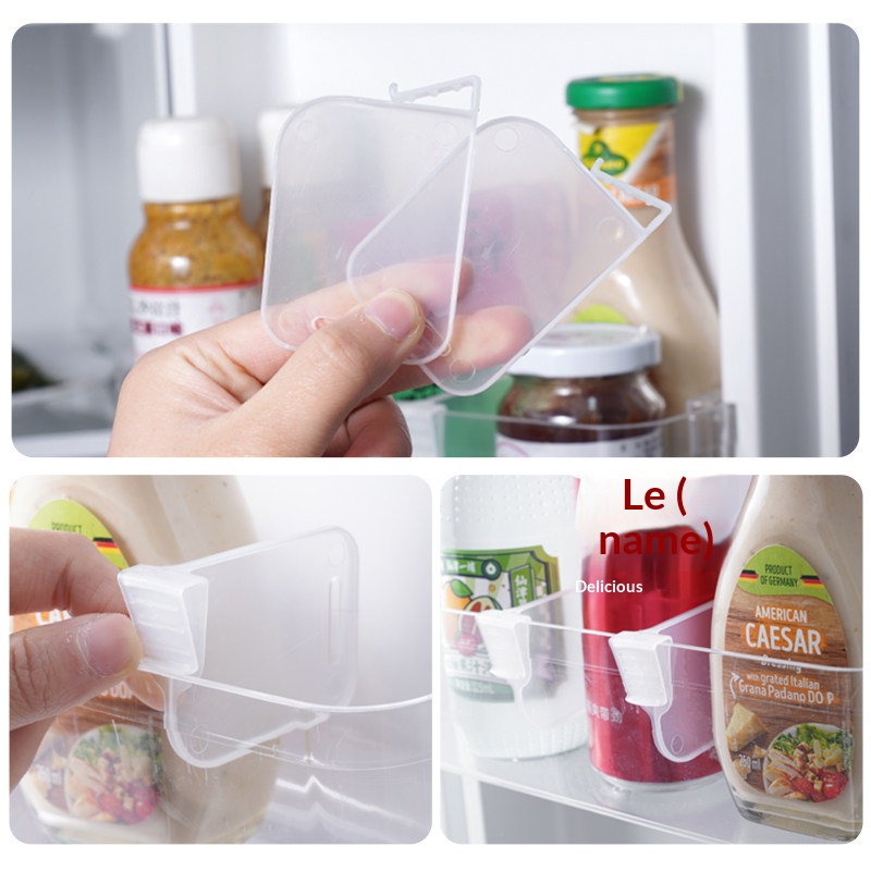 AliExpress Adjustable Fridge Door Shelf Divider Clips, view 5