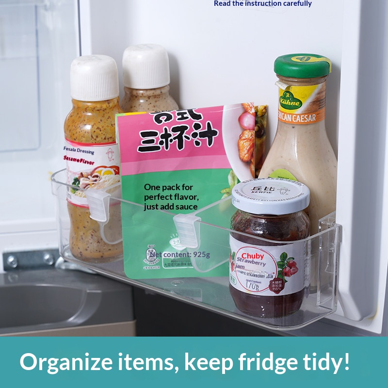 AliExpress Adjustable Fridge Door Shelf Divider Clips, view 6
