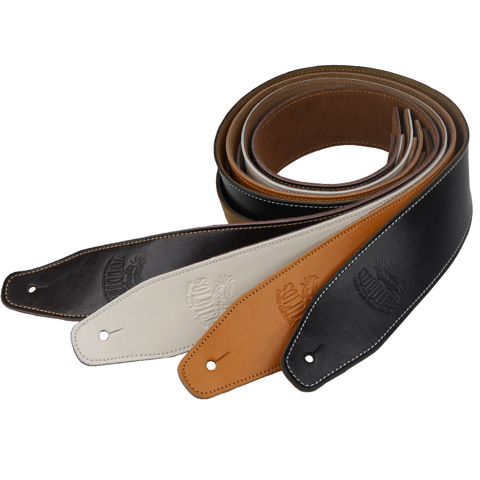 AliExpress Adjustable Genuine Leather Guitar Strap For Acoustic Electric Guitar Bass Belt Guitar Accessories, view 2