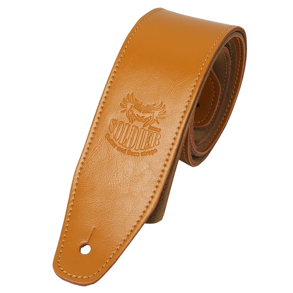AliExpress Adjustable Genuine Leather Guitar Strap For Acoustic Electric Guitar Bass Belt Guitar Accessories, view 4
