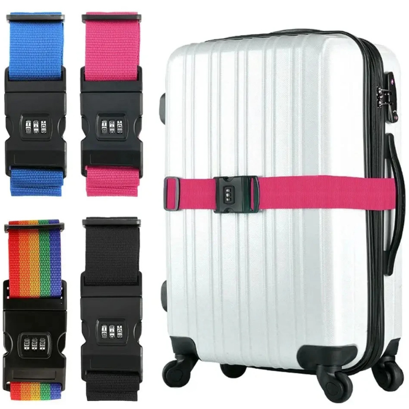 AliExpress Adjustable Luggage Belts Strong Elastic Extra Safety Travel Suitcase Luggage Baggage Security Straps Tie Belt Carry On Straps