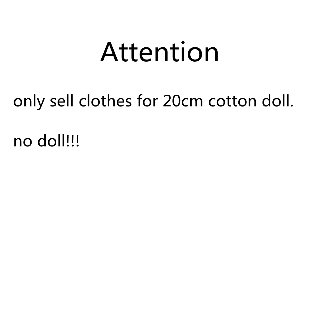AliExpress Adorable Doll Clothes for 20cm Cotton Dolls Bodysuit Jumpsuits for Cotton Dolls Replacement Clothes Outfit Doll Accessories, view 5