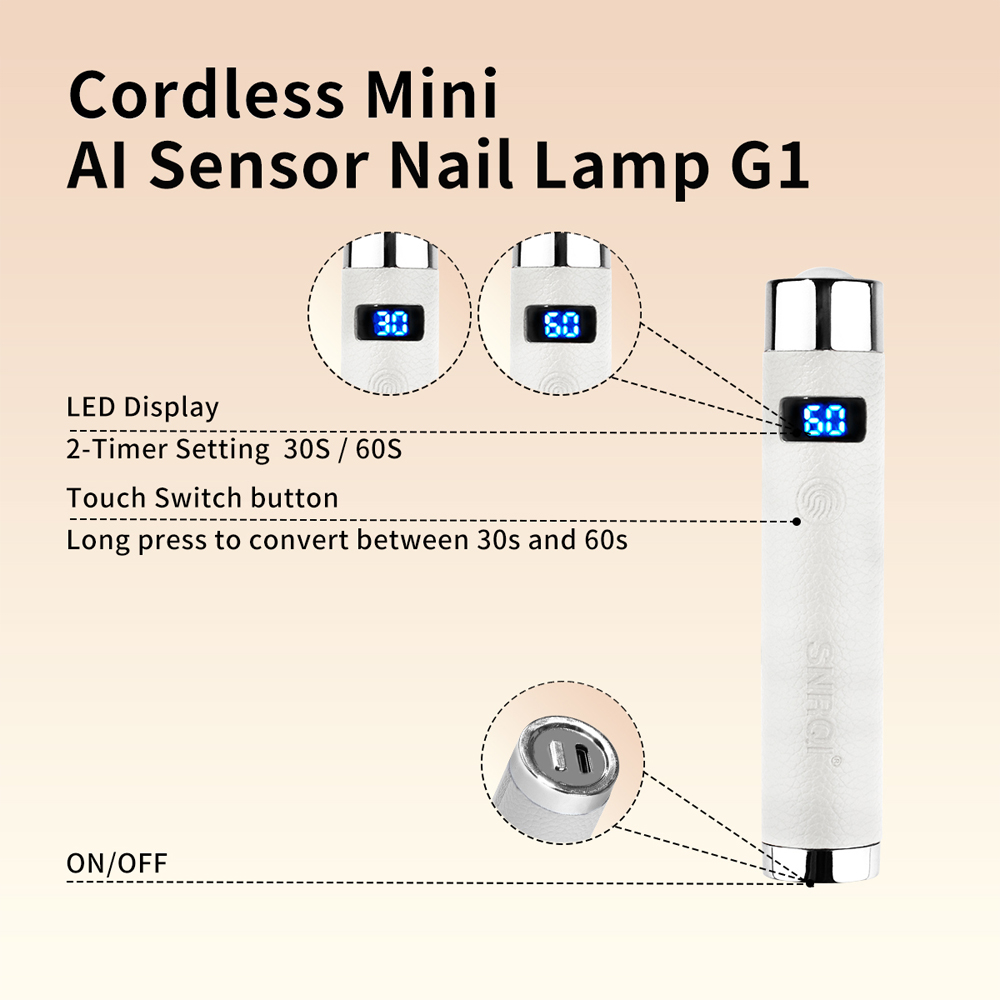 AliExpress AI Sensor Cordless UV LED Nail Lamp, view 3