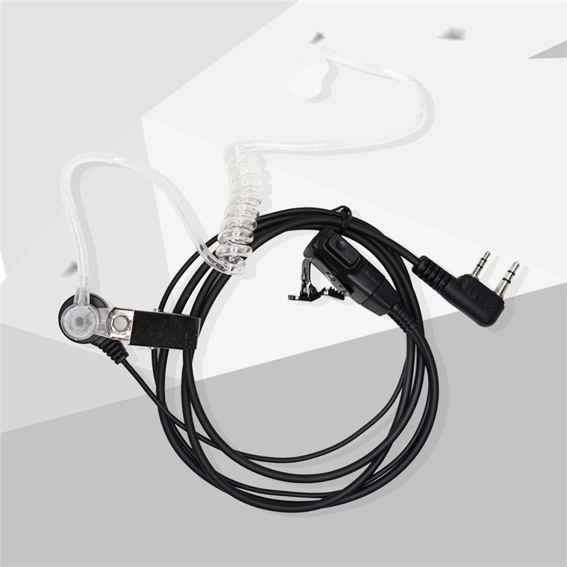 AliExpress Air Acoustic Tube 2 Pin PPT Earpiece for Walkie Talkie Headset Radio Throat Mic Microphone Baofeng UV-5R UV82 BF888S Accessories