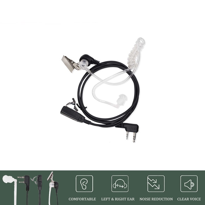 AliExpress Air Acoustic Tube 2 Pin PPT Earpiece for Walkie Talkie Headset Radio Throat Mic Microphone Baofeng UV-5R UV82 BF888S Accessories, view 2
