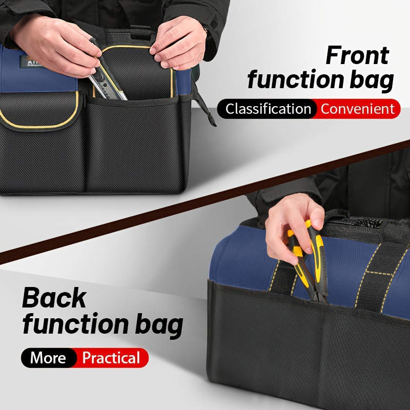 AliExpress AIRAJ 1680D Multifunctional Tool Bags  Oxford Cloth Electrician Bags Waterproof and Wear-Resistant High Capacity Storage Bags, view 2