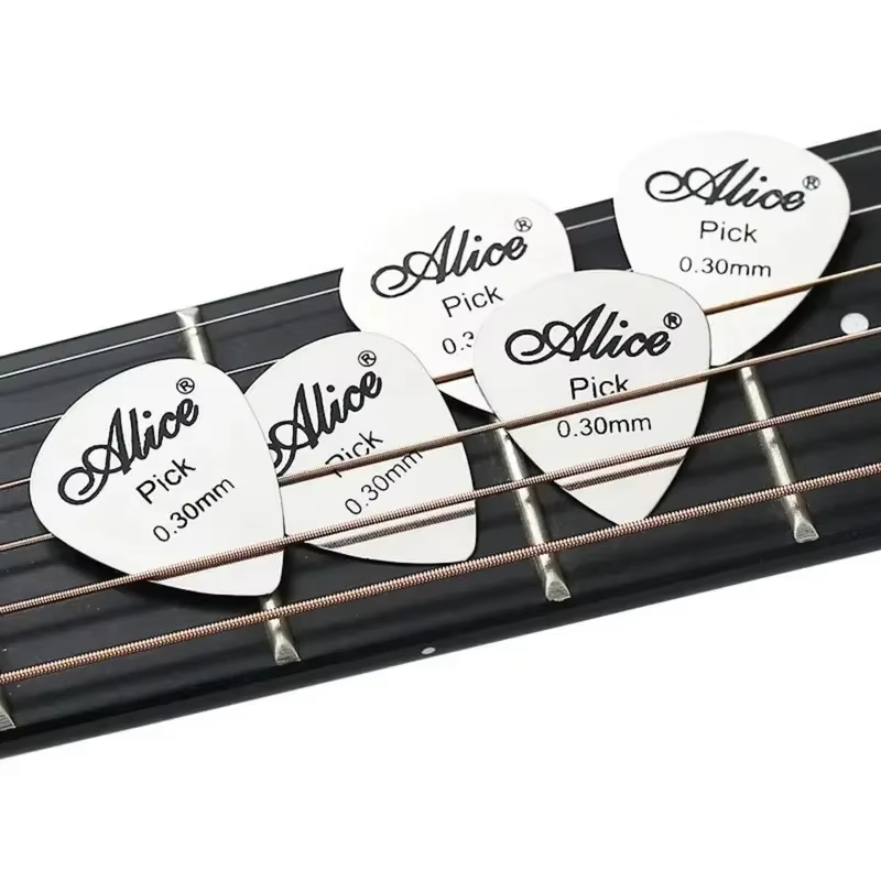 AliExpress Alice 10Pcs Stainless Steel Metal Guitar Pick 0.3mm/Bright Vibrant Sounds Long Lasting Durable /for Bass & Ukelele Accessories, view 4