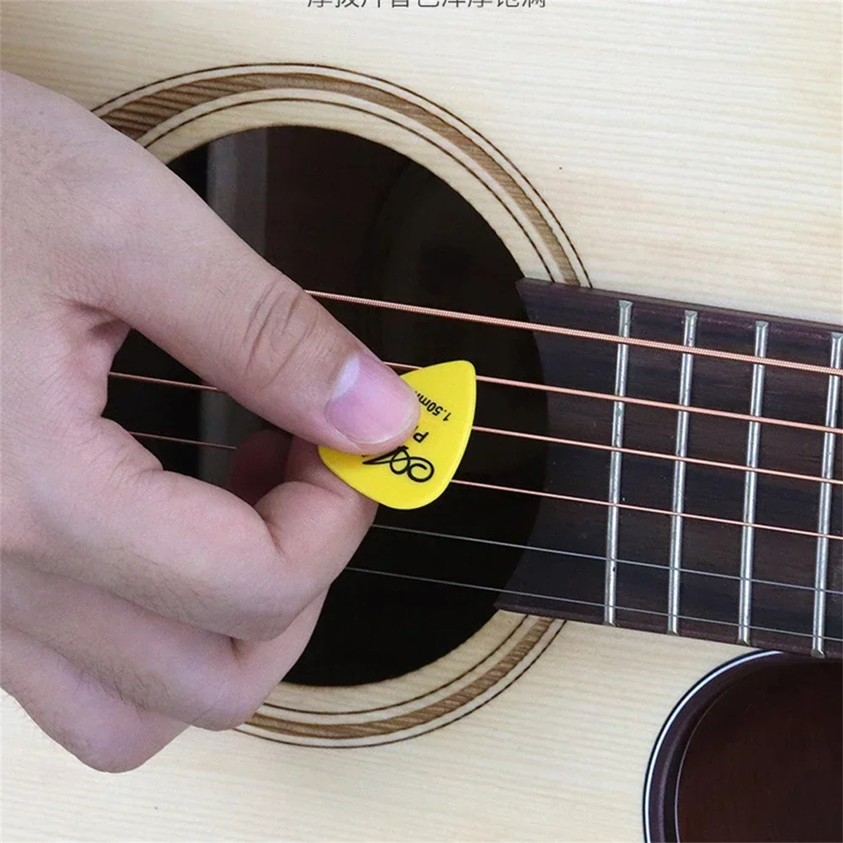 AliExpress Alice 12/24/50/100 Pcs Guitar Picks Set: Assorted Thicknesses (0.58/0.71/0.81/0.96/1.2/1.5mm) for Acoustic, Electric & Bass, view 3